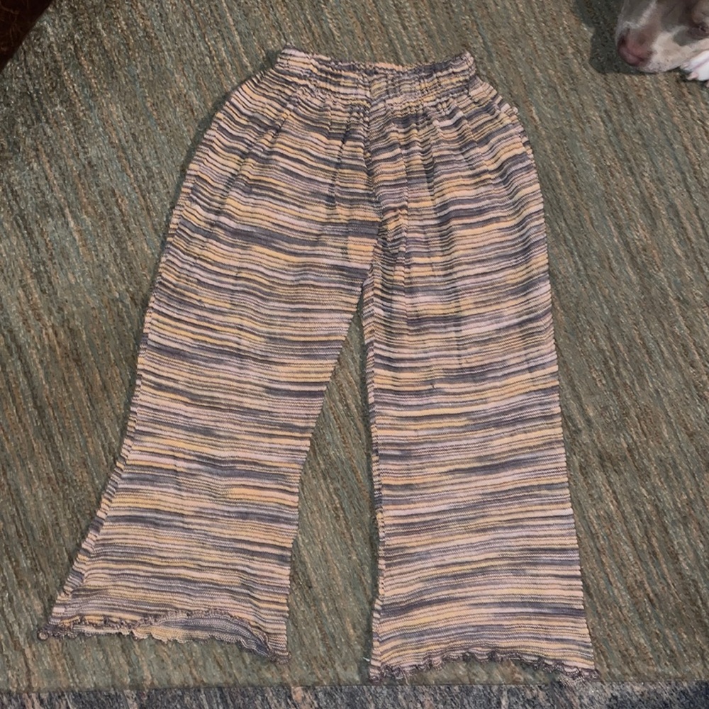 Knitted cropped sweatpants